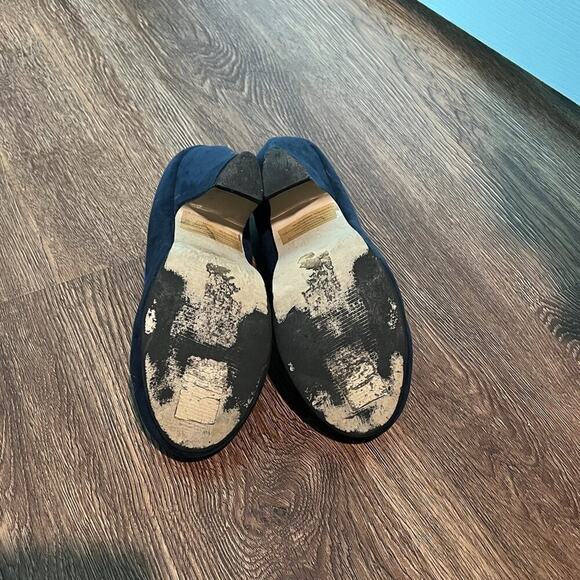 SUPER CUTE Dorothy Perkins Blue Suede Heels Vintage - Picture 4 of 5
